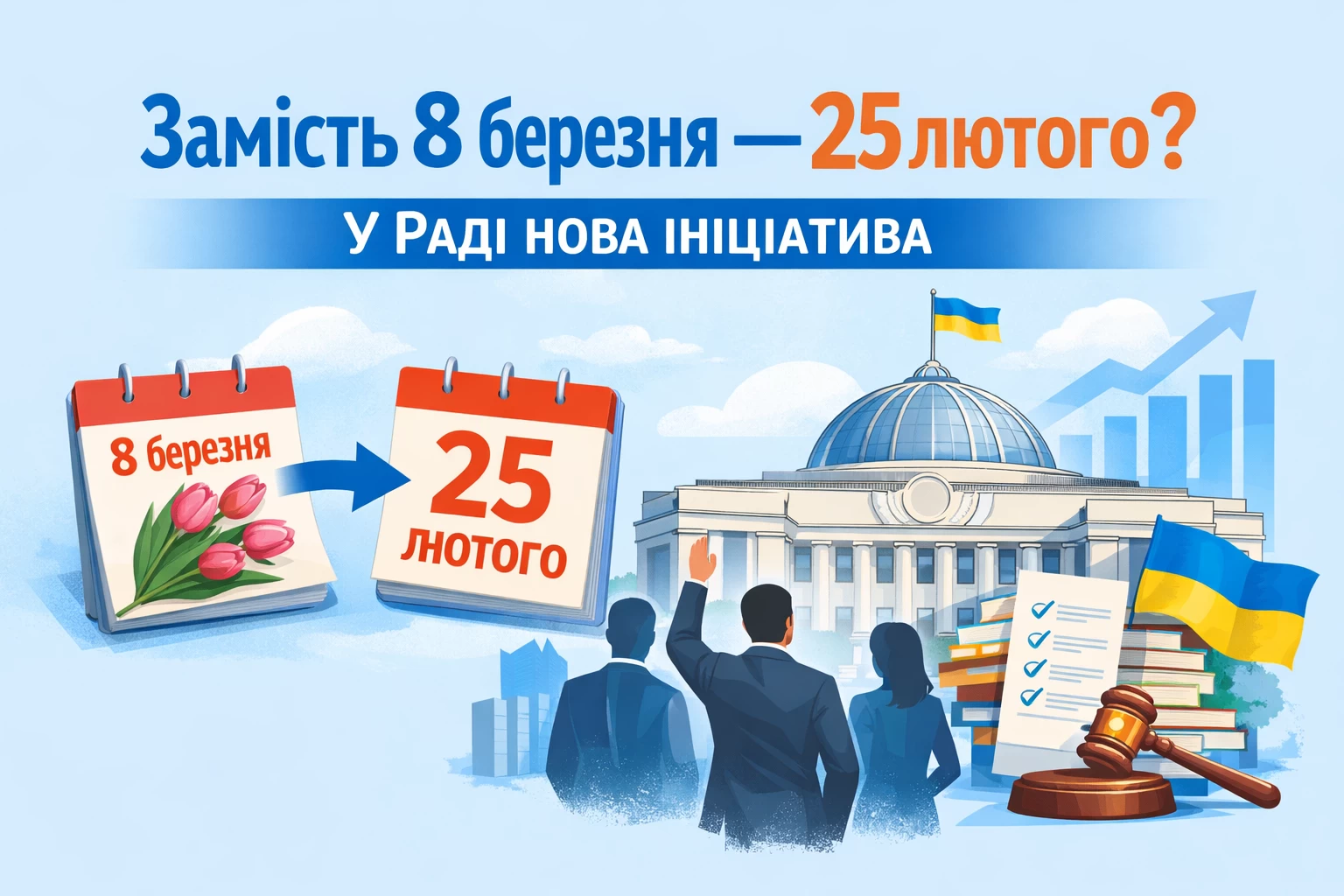 Замість 8 березня — 25 лютого? У Раді нова ініціатива