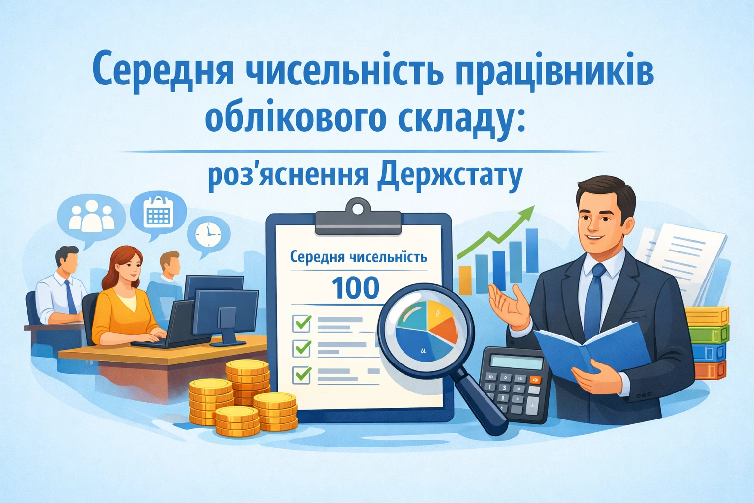 Середня чисельність працівників облікового складу: роз’яснення Держстату
