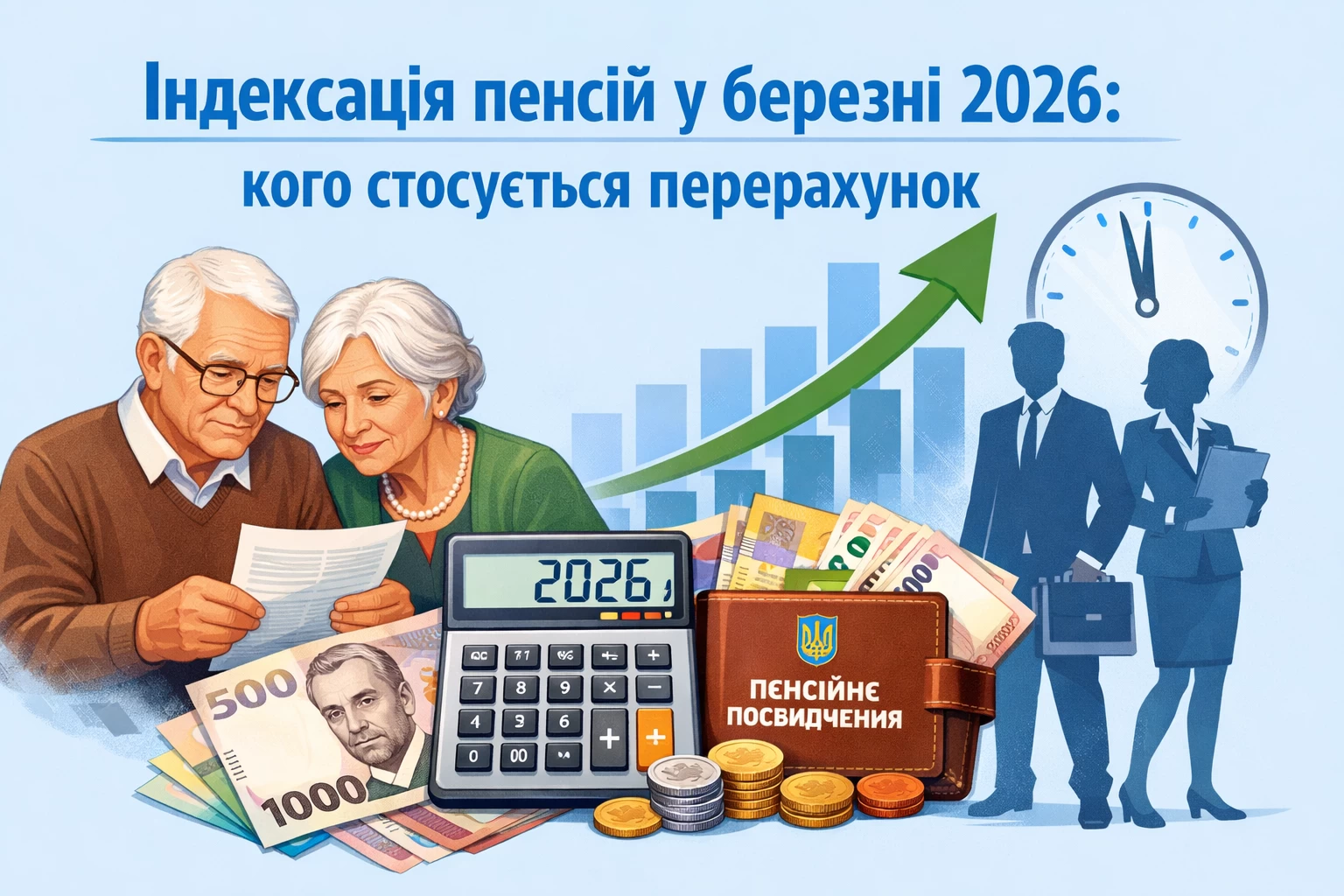 Індексація пенсій у березні 2026: кого стосується перерахунок