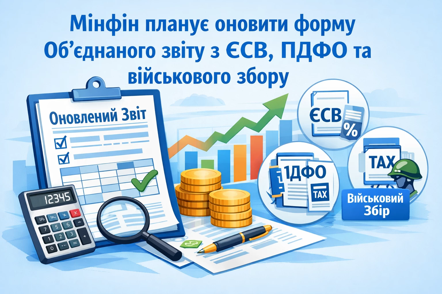 Мінфін планує оновити форму Об’єднаного звіту з ЄСВ, ПДФО та військового збору