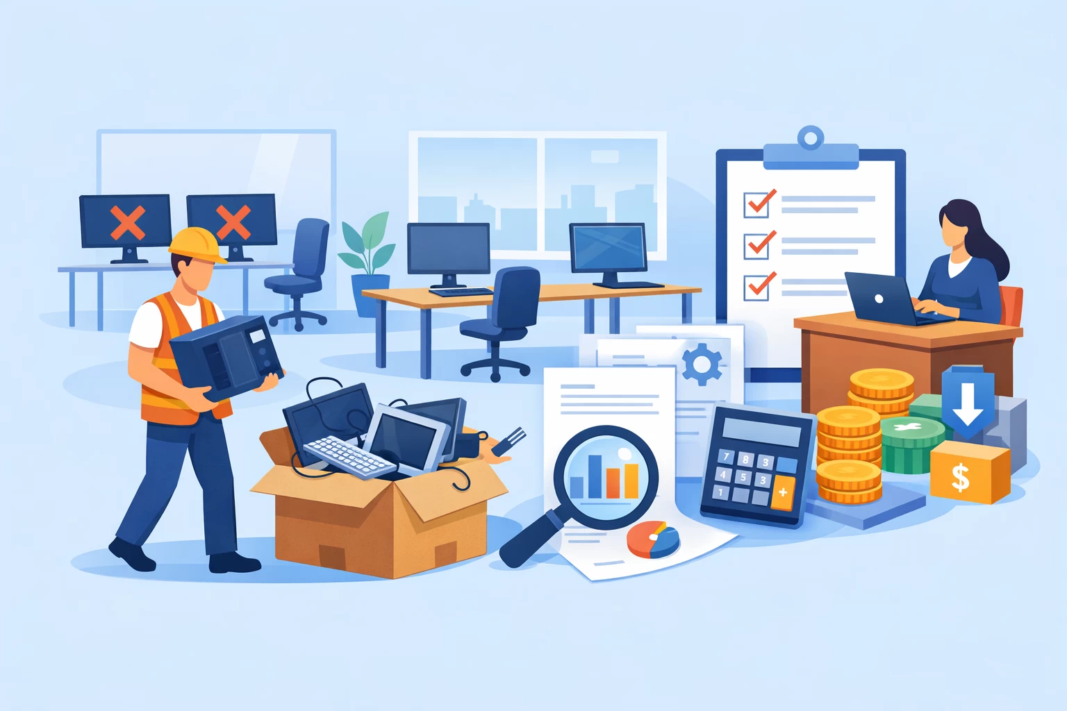 Часткова ліквідація комп'ютерного класу: як оформити та показати в обліку?