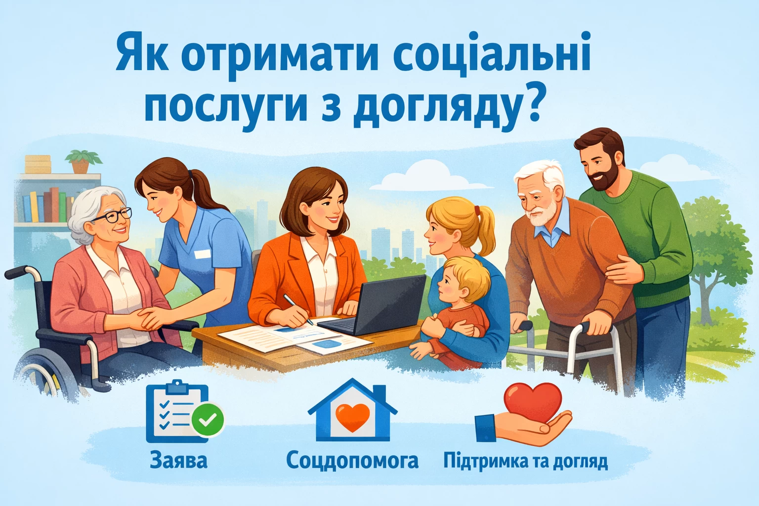 Як отримати соціальні послуги з догляду