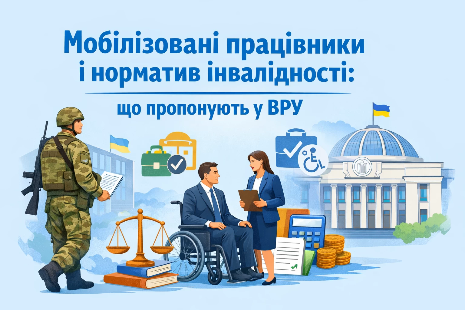 Мобілізовані працівники і норматив інвалідності: що пропонують у ВРУ