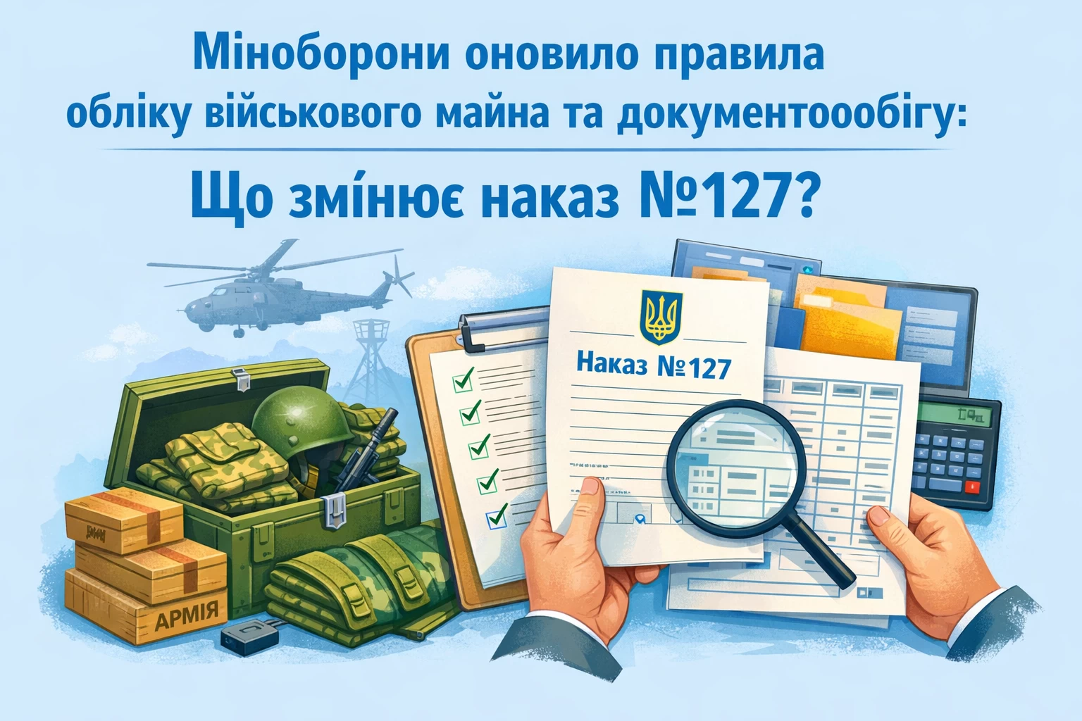 Міноборони оновило правила обліку військового майна та документообігу: що змінює наказ №127