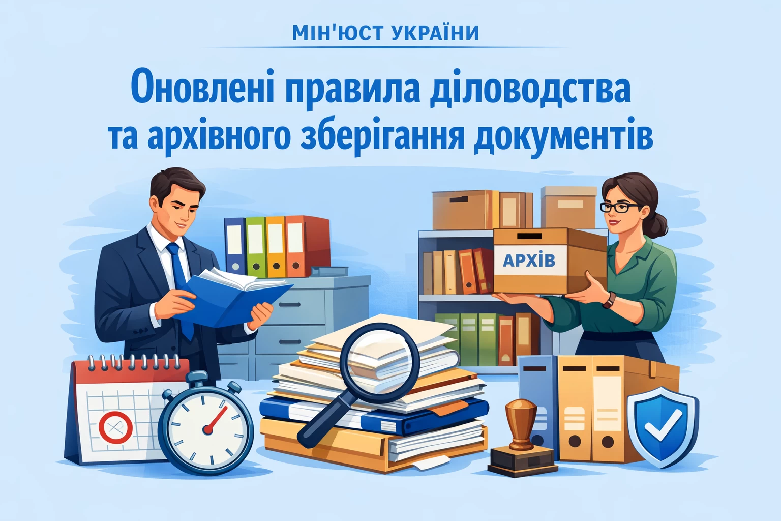 Мін’юст оновив правила діловодства та архівного зберігання документів