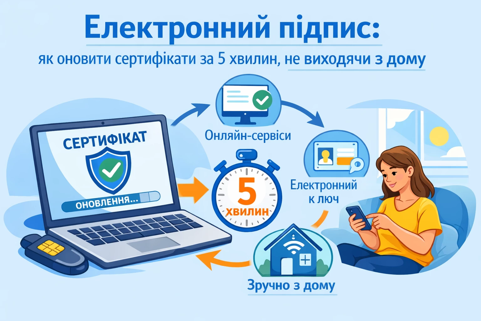 Електронний підпис: як оновити сертифікати за 5 хвилин, не виходячи з дому