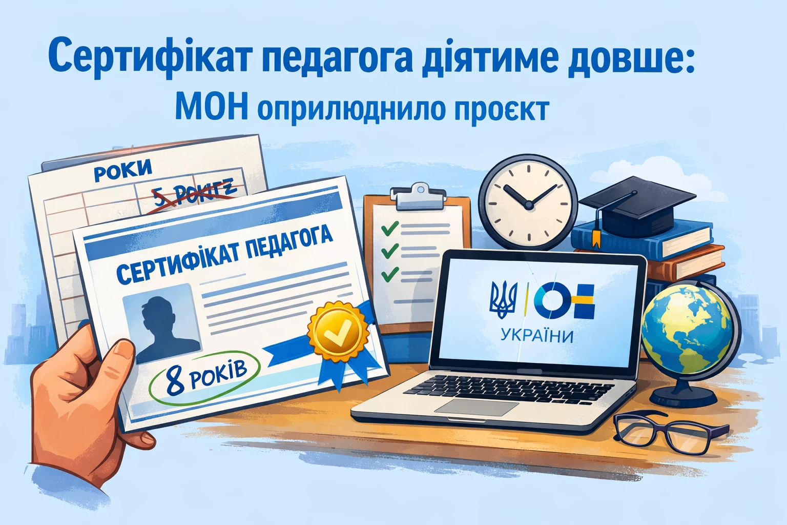 Сертифікат педагога діятиме довше: МОН оприлюднило проєкт