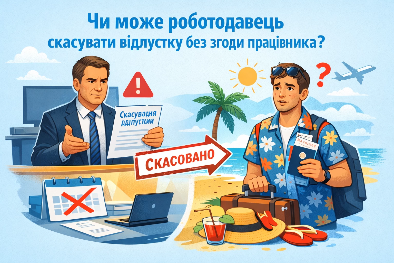 Чи може роботодавець скасувати відпустку без згоди працівника