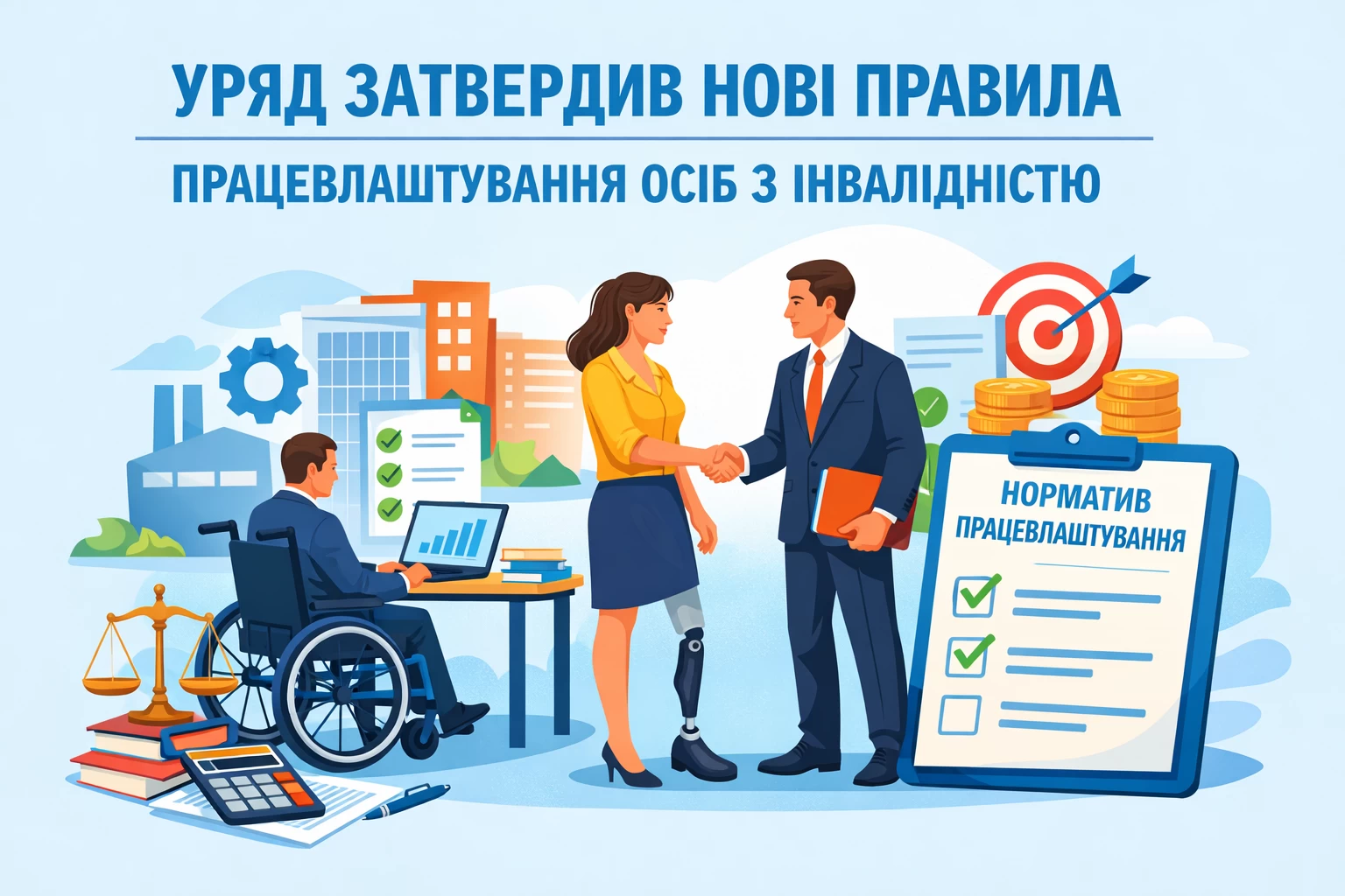 Уряд затвердив нові правила виконання нормативу працевлаштування осіб з інвалідністю