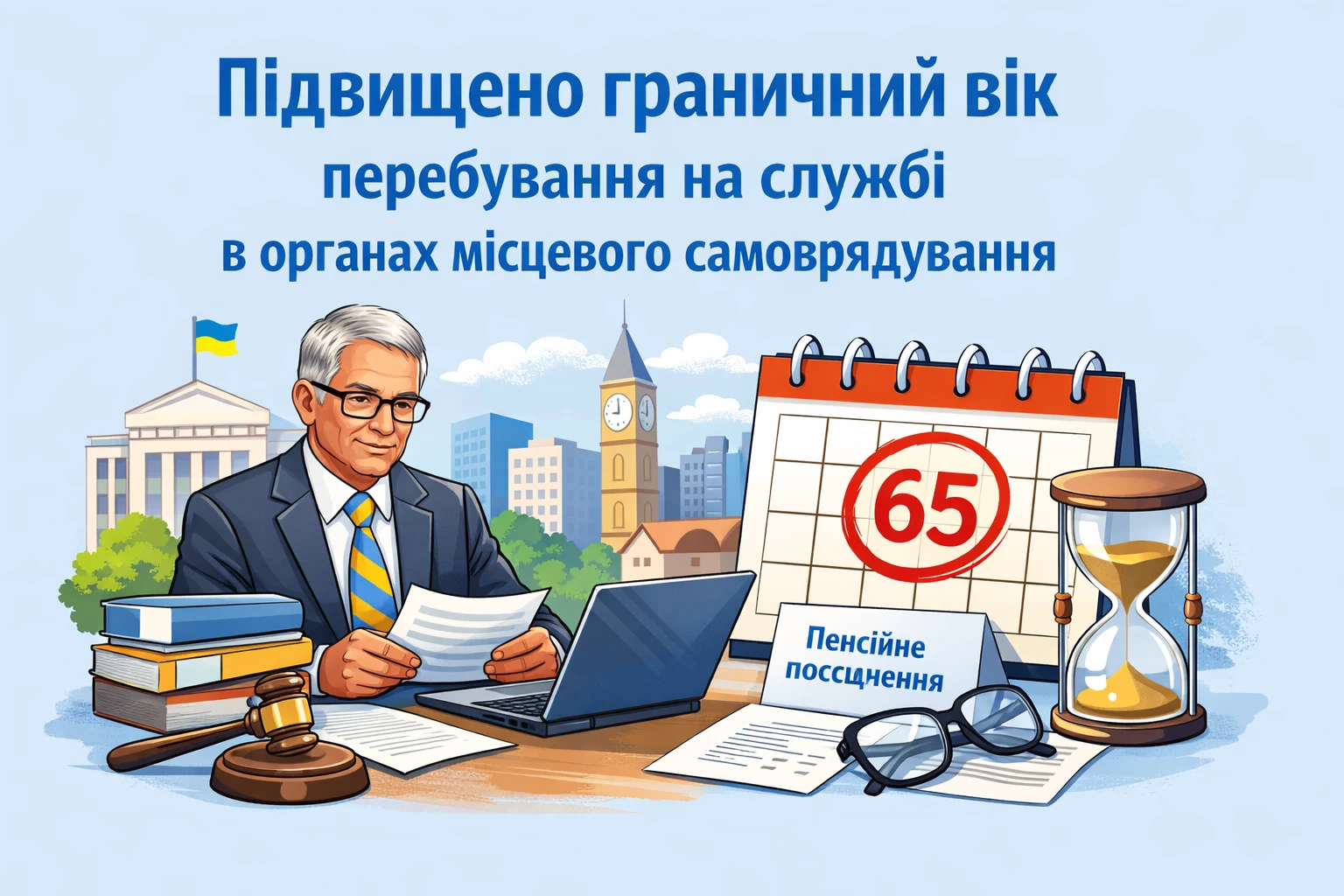 Підвищено граничний вік перебування на службі в органах місцевого самоврядування