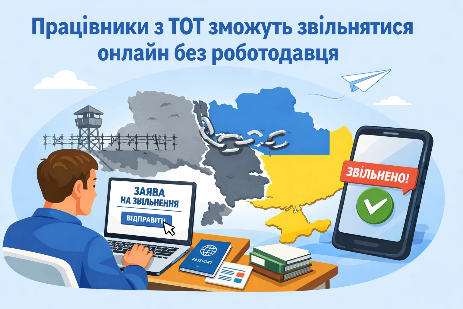 Працівники з ТОТ зможуть звільнятися онлайн без роботодавця