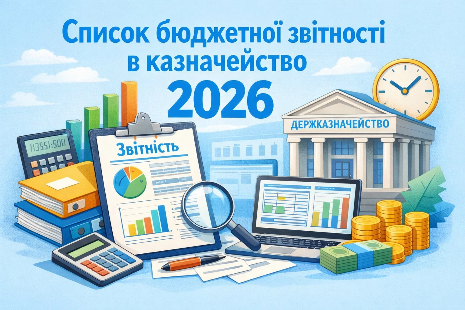 Список бюджетної звітності в казначейство 2026