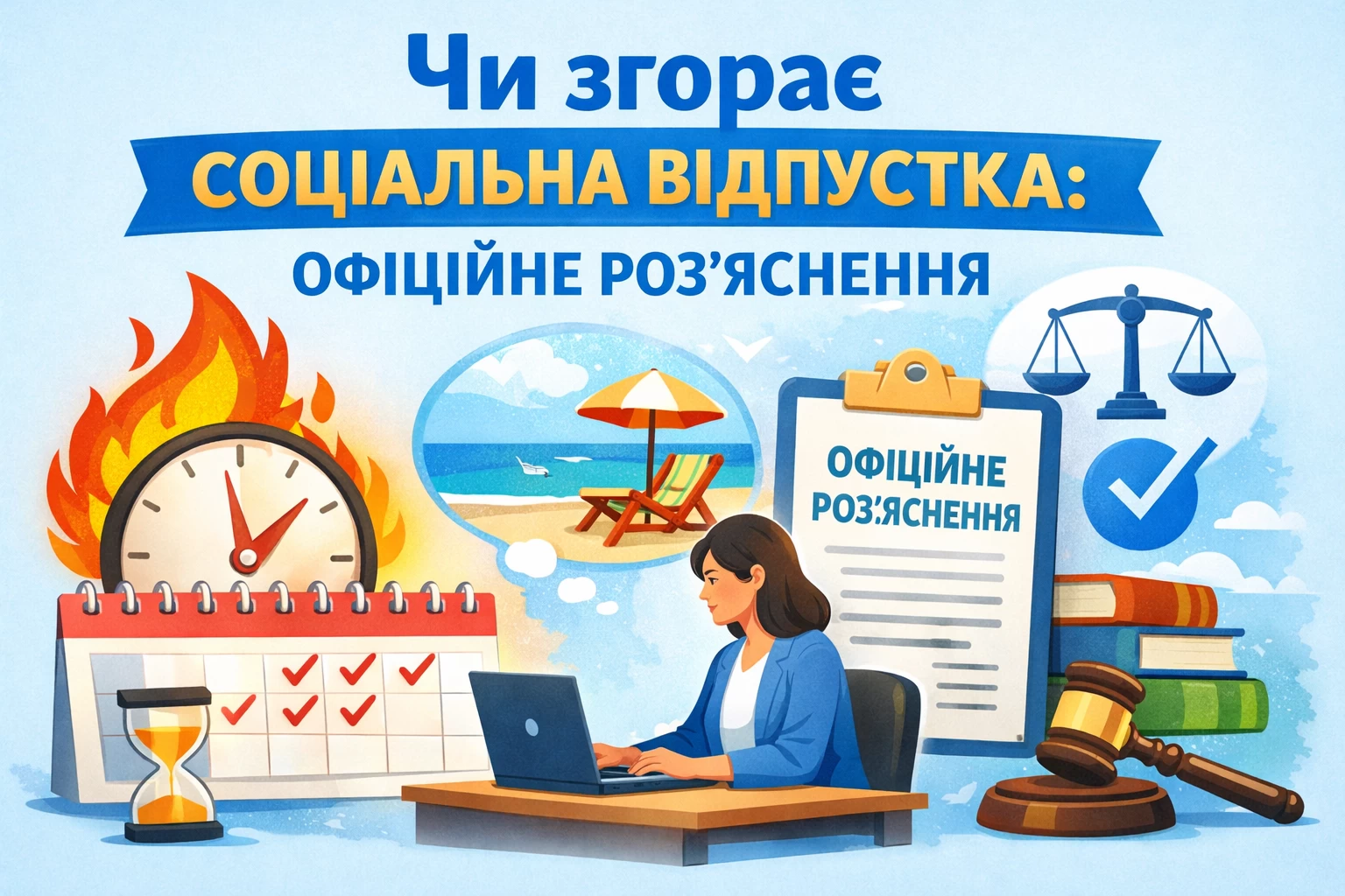 Чи згорає соціальна відпустка: офіційне роз’яснення