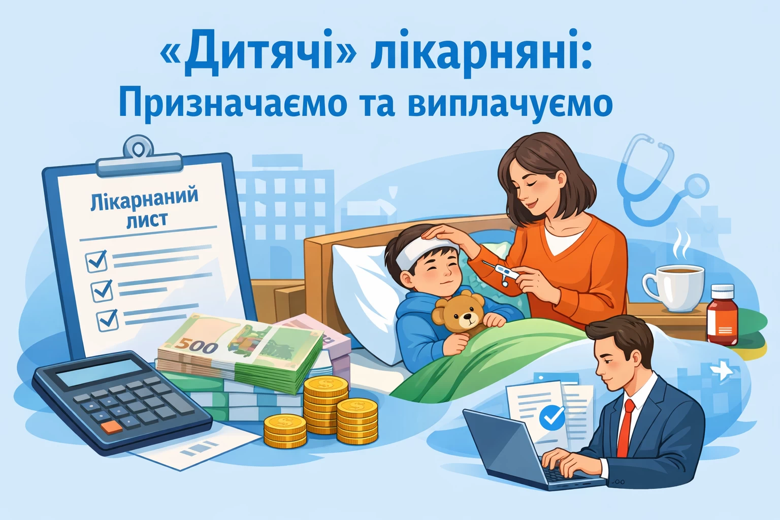 «Дитячі» лікарняні: призначаємо та виплачуємо