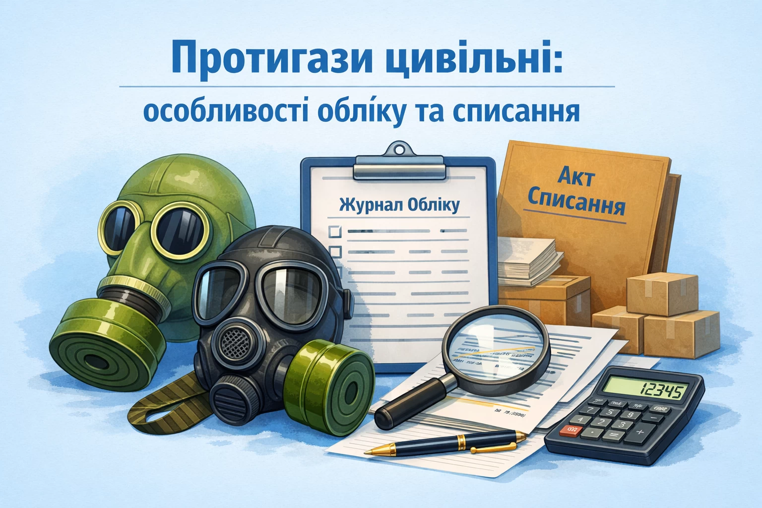 Протигази цивільні: особливості обліку та списання