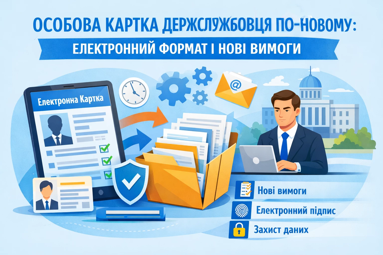 Особова картка держслужбовця по-новому: електронний формат і нові вимоги