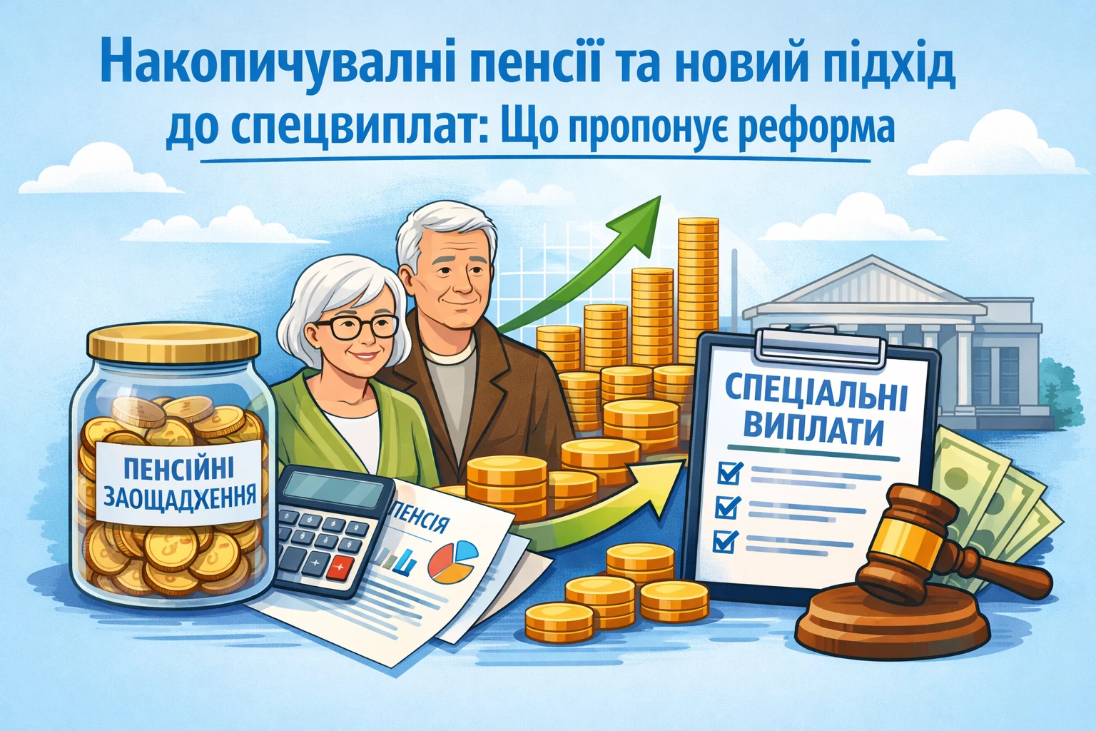 Накопичувальні пенсії та новий підхід до спецвиплат: що пропонує реформа