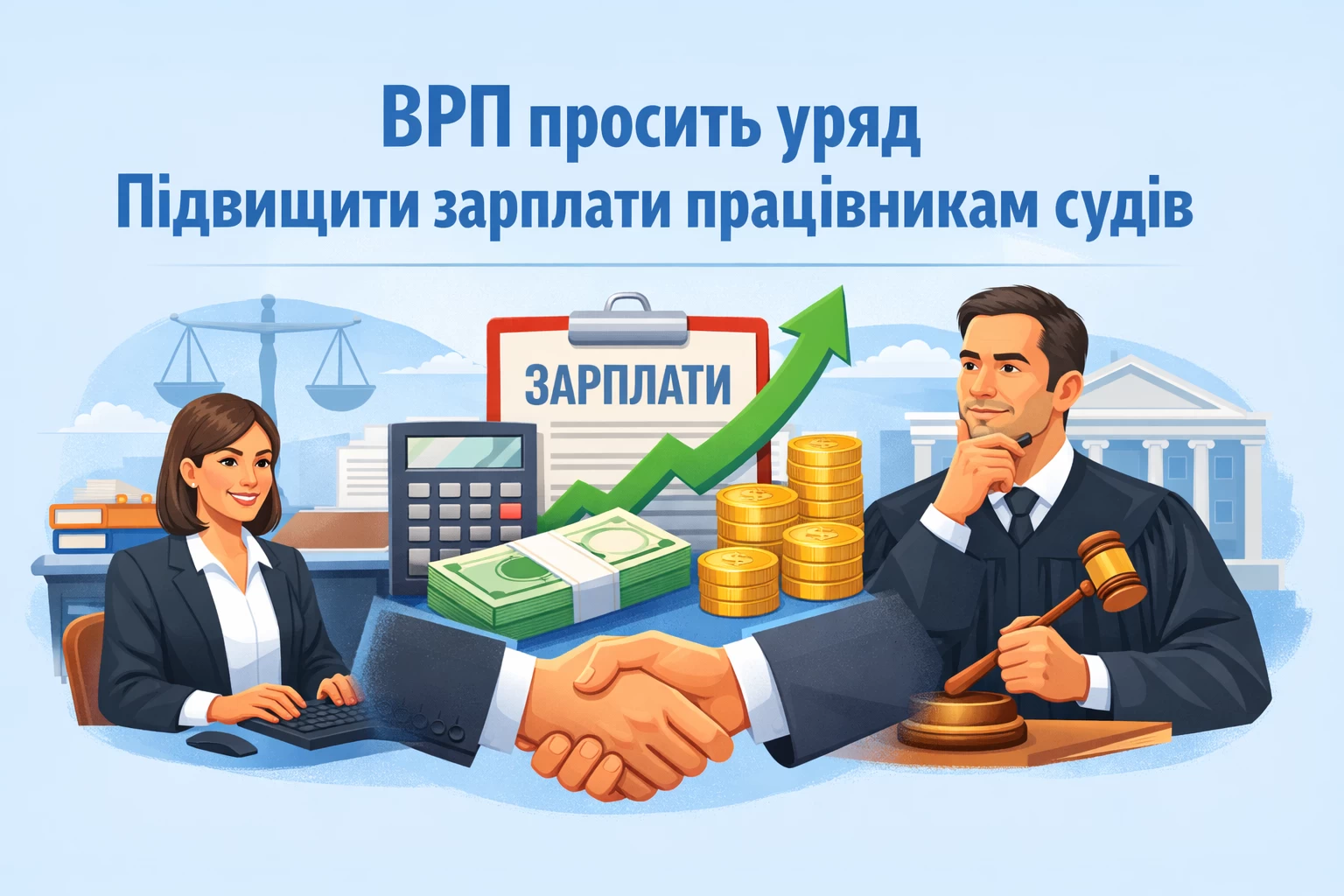 ВРП просить уряд підвищити зарплати працівникам судів