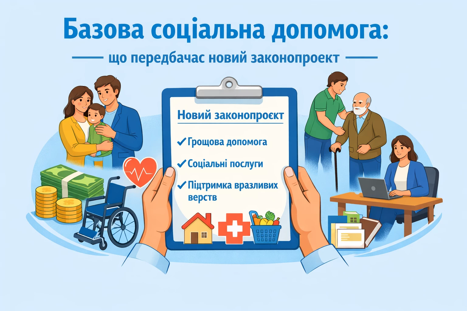 Базова соціальна допомога: що передбачає новий законопроєкт