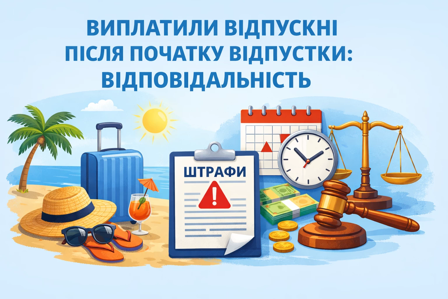 Виплатили відпускні після початку відпустки: відповідальність