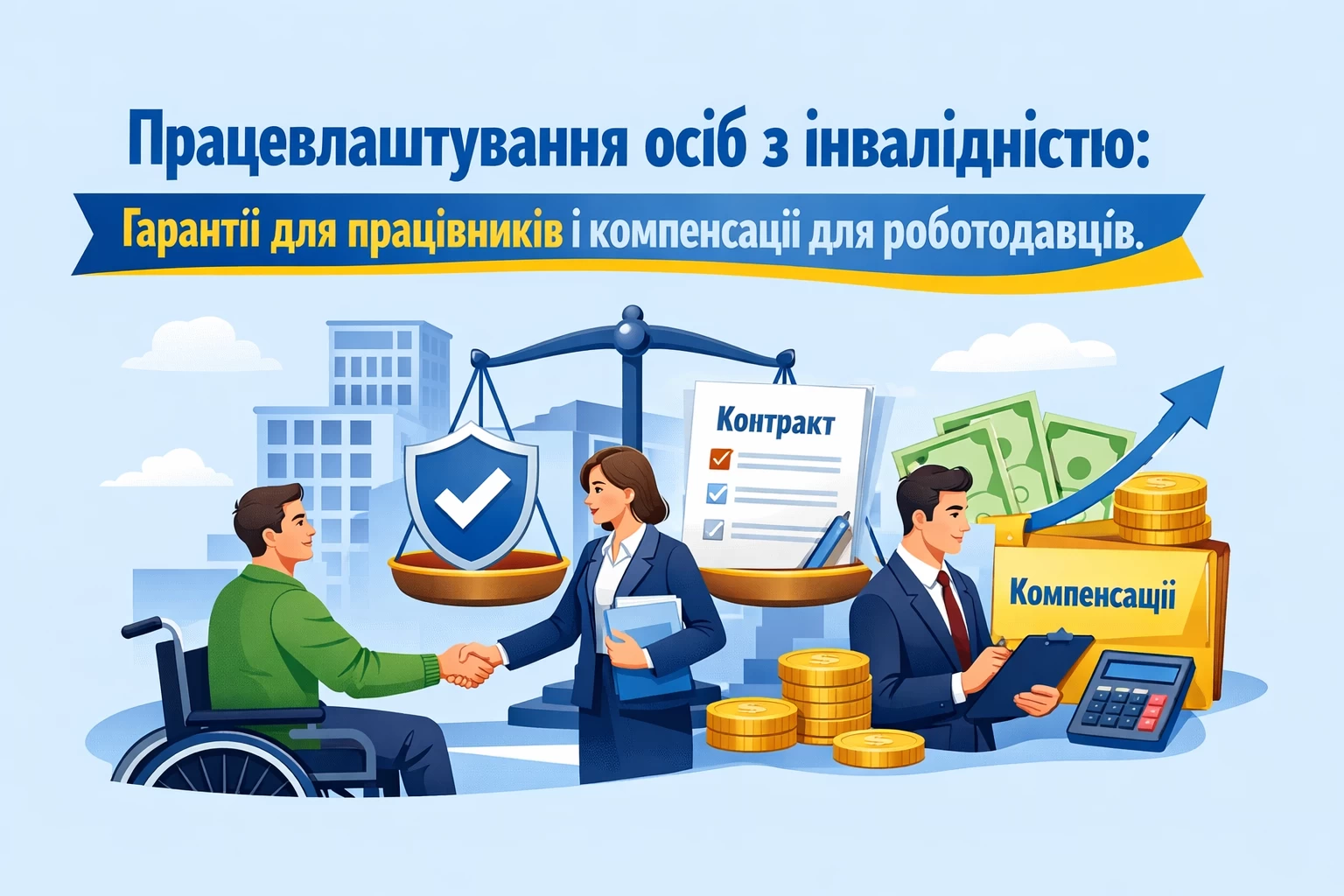 Працевлаштування осіб з інвалідністю: гарантії для працівників і компенсації для роботодавців