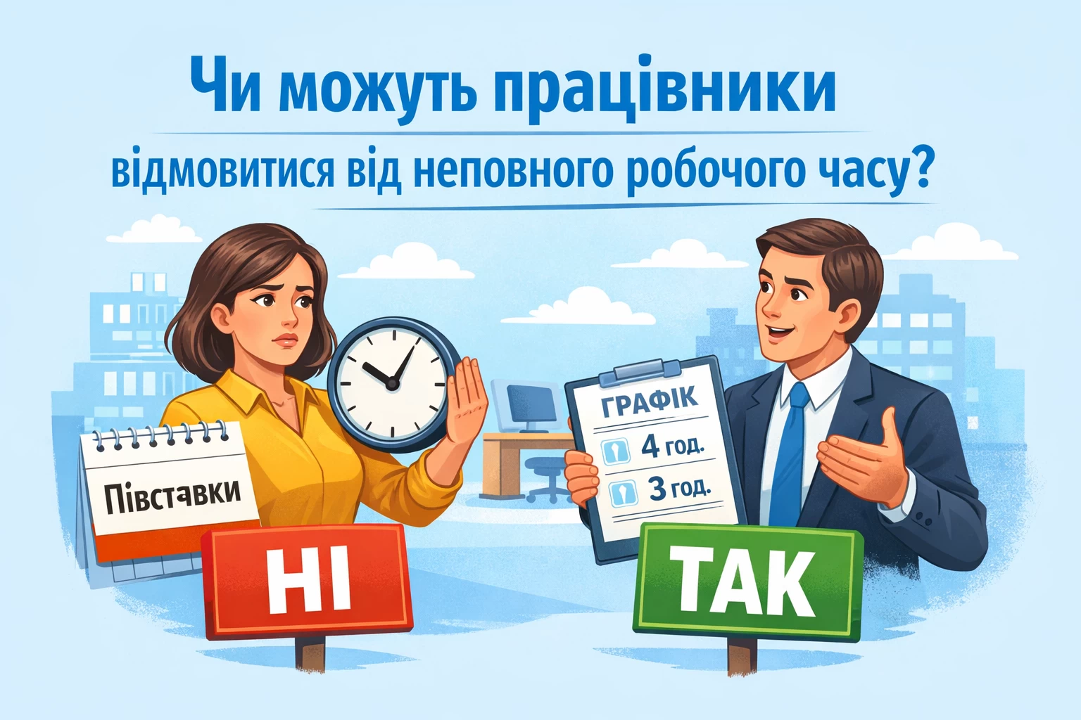 Чи можуть працівники відмовитися від неповного робочого часу