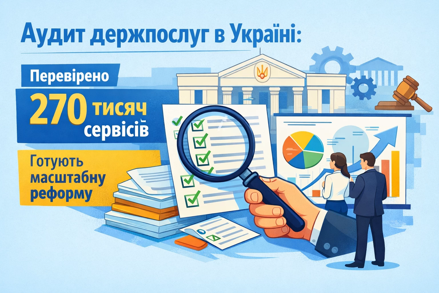 Аудит держпослуг: в Україні перевірили 270 тисяч сервісів і готують масштабну реформу