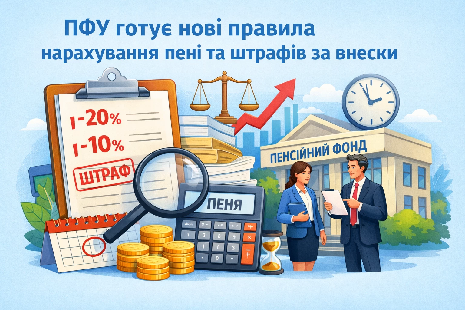 ПФУ готує нові правила нарахування пені та штрафів за внески