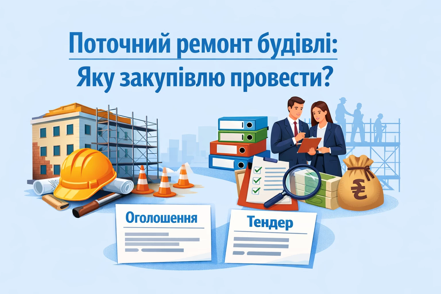 Поточний ремонт будівлі: яку закупівлю провести?
