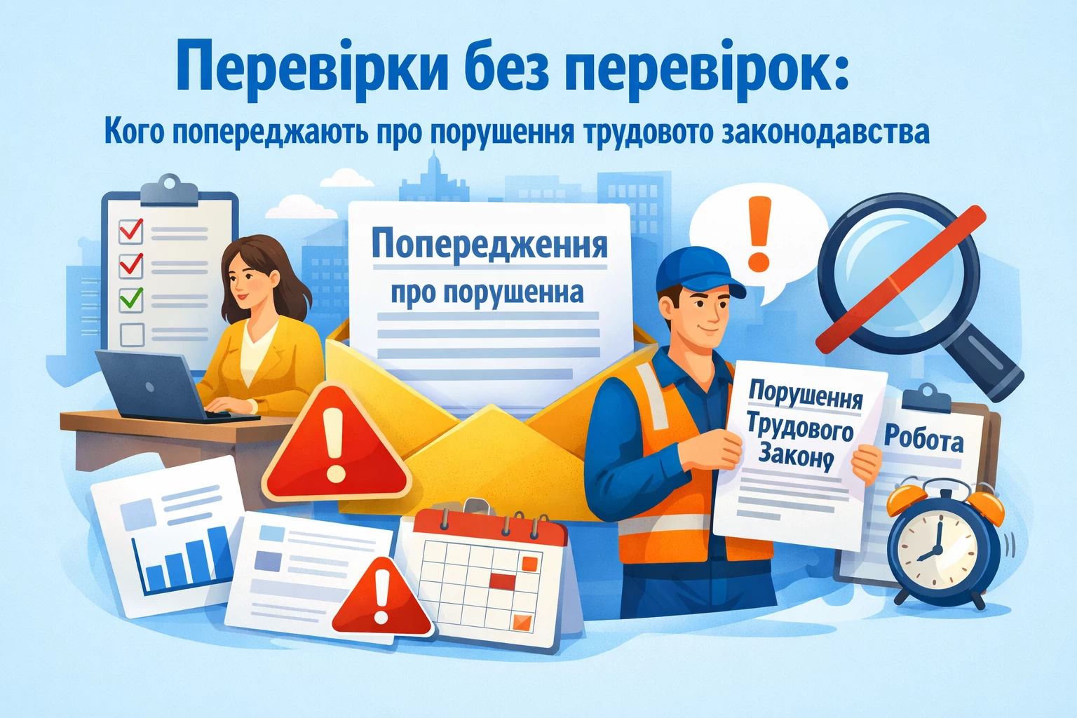 Перевірки без перевірок: кого попереджають про порушення трудового законодавства