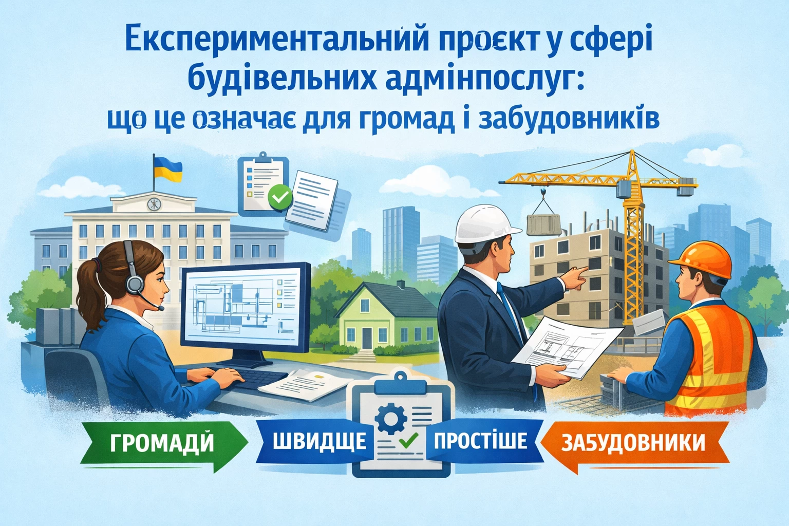 Уряд запускає експериментальний проєкт у сфері будівельних адмінпослуг: що це означає для громад і забудовників