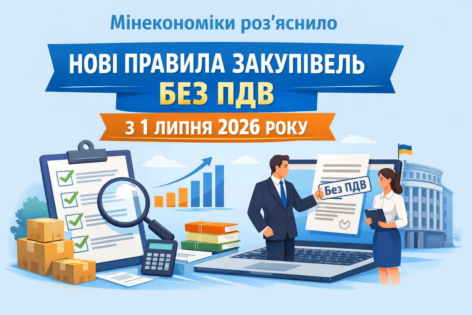 Мінекономіки роз’яснило нові правила закупівель без ПДВ з 1 липня 2026 року