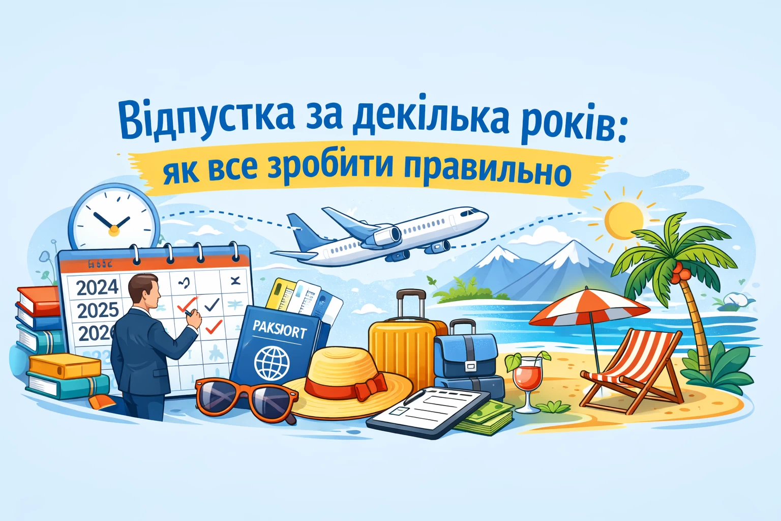 Відпустка за декілька років: як все зробити правильно