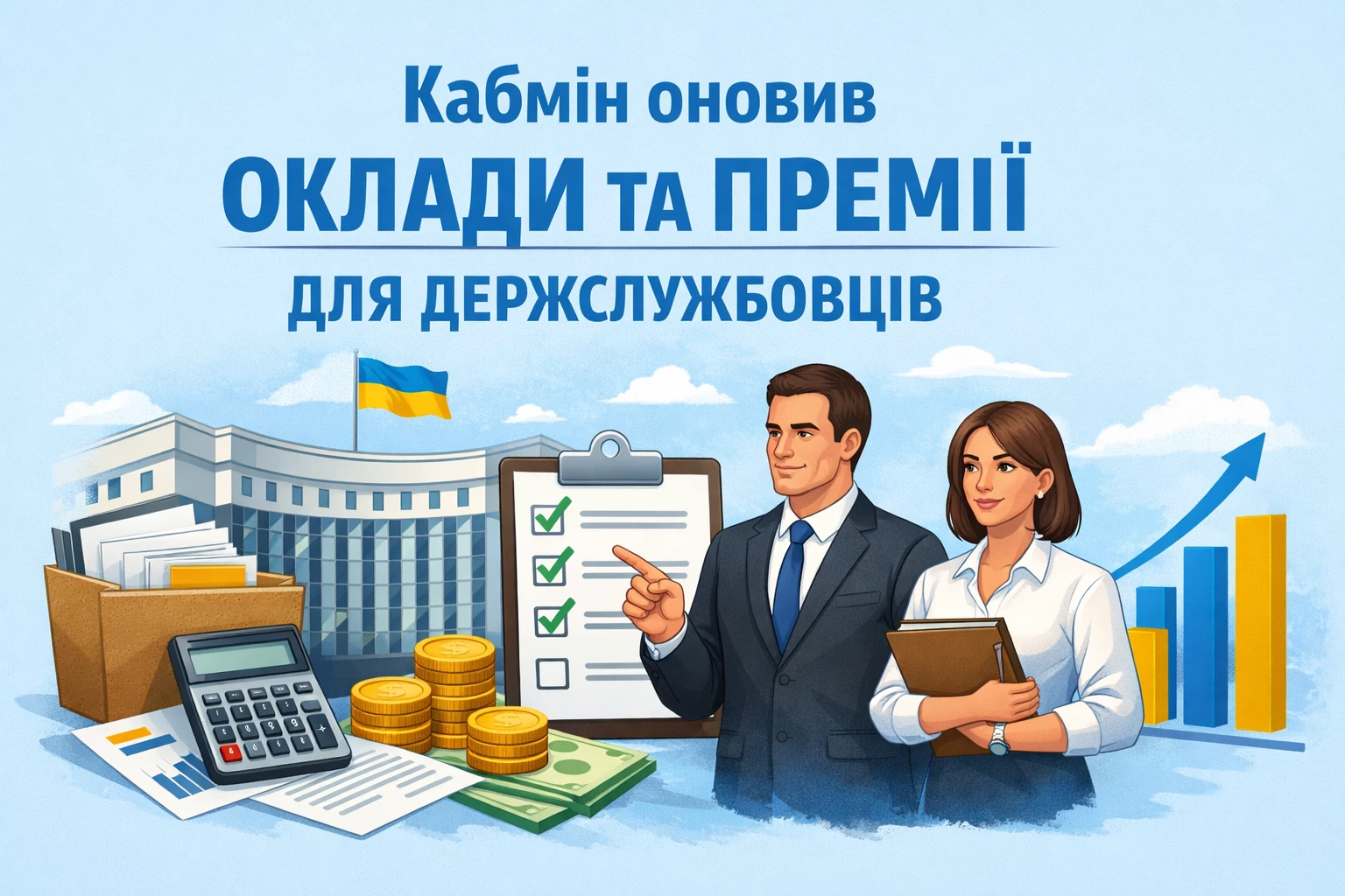 Кабмін оновив підходи до посадових окладів і преміювання держслужбовців