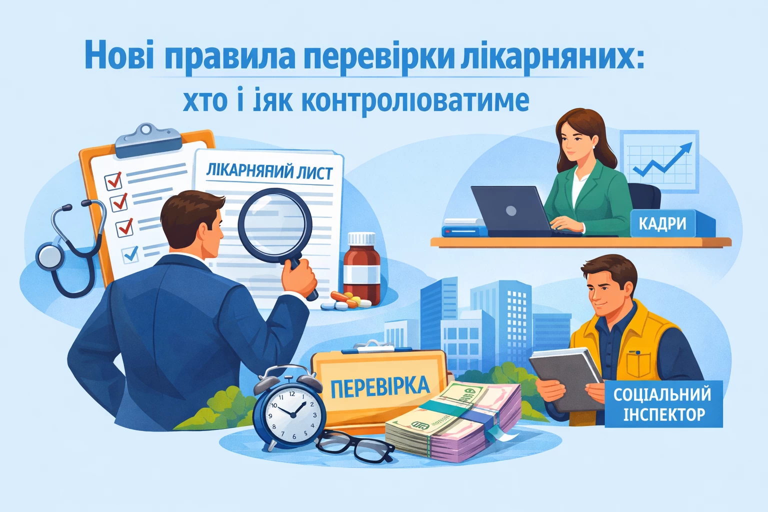 Нові правила перевірки лікарняних: хто і як контролюватиме