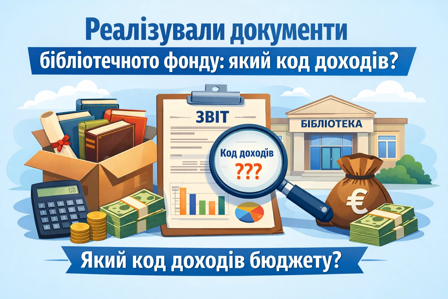 Реалізували документи бібліотечного фонду: який код доходів?