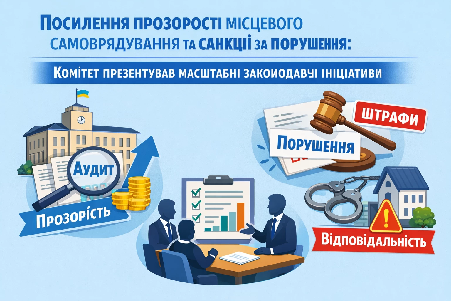 Посилення прозорості місцевого самоврядування та санкції за порушення: Комітет презентував масштабні законодавчі ініціативи