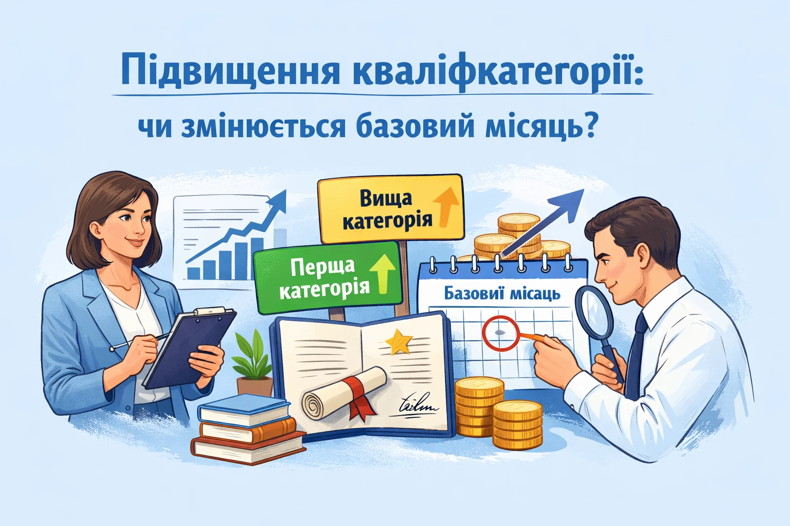 Підвищення кваліфкатегорії: чи змінюється базовий місяць?