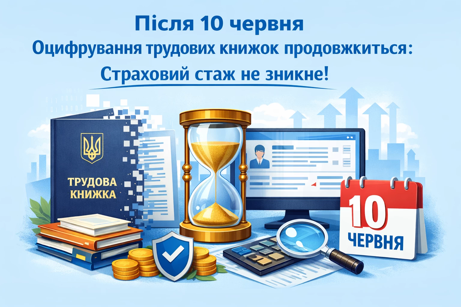 Після 10 червня оцифрування трудових книжок продовжиться: страховий стаж не зникне