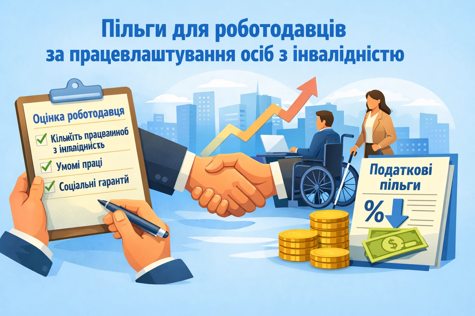 Кабмін затвердив порядок оцінки роботодавців для отримання податкових пільг за працевлаштування осіб з інвалідністю