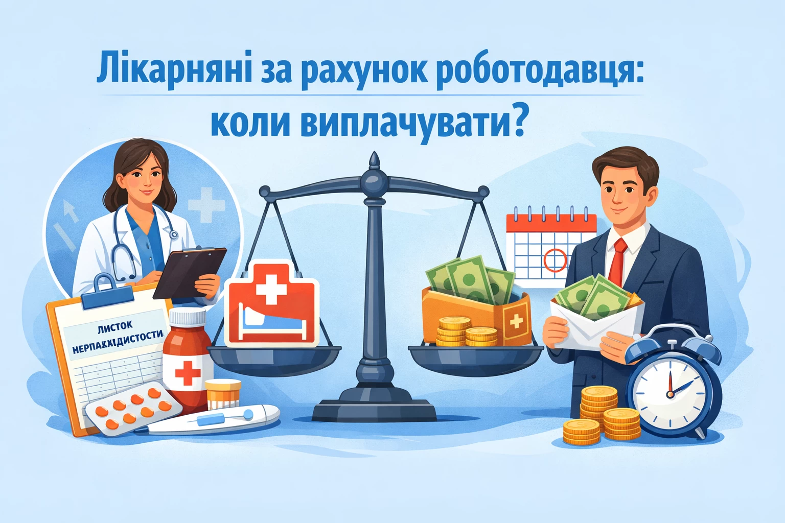 Лікарняні за рахунок роботодавця: коли виплачувати?