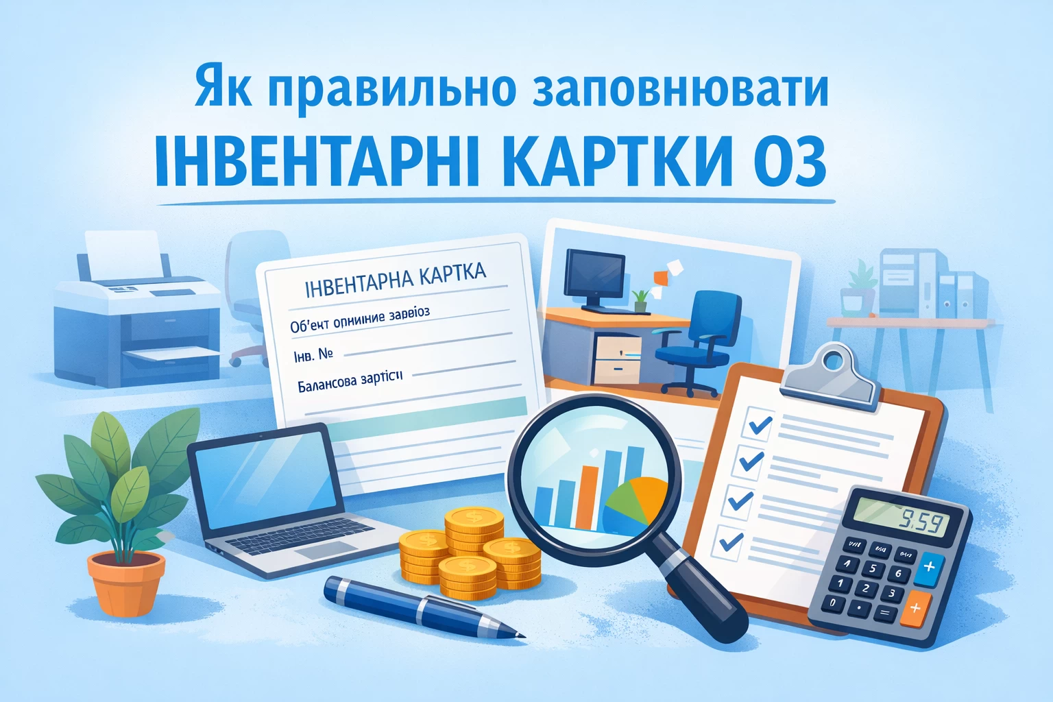 Як правильно заповнювати інвентарні картки ОЗ