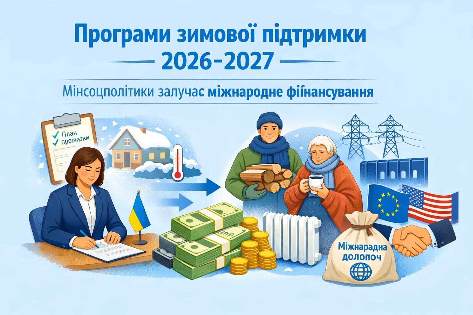 Мінсоцполітики готує програми зимової підтримки на сезон 2026–2027 та залучає міжнародне фінансування