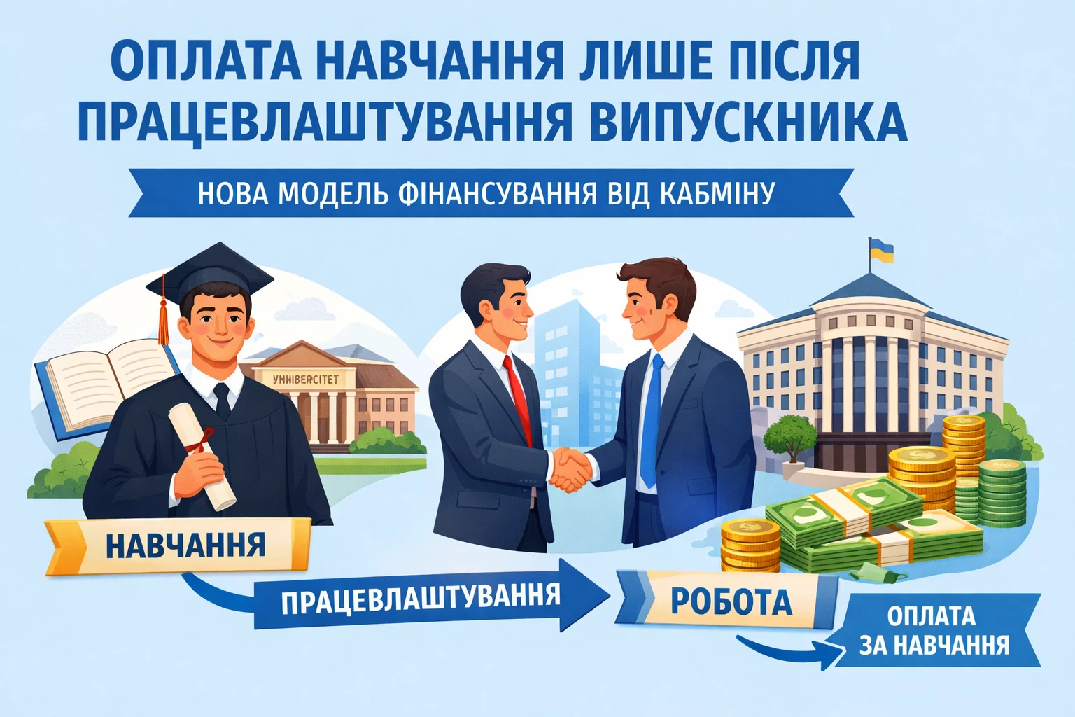 Держава оплатить навчання лише після працевлаштування випускника: Кабмін запровадив нову модель фінансування