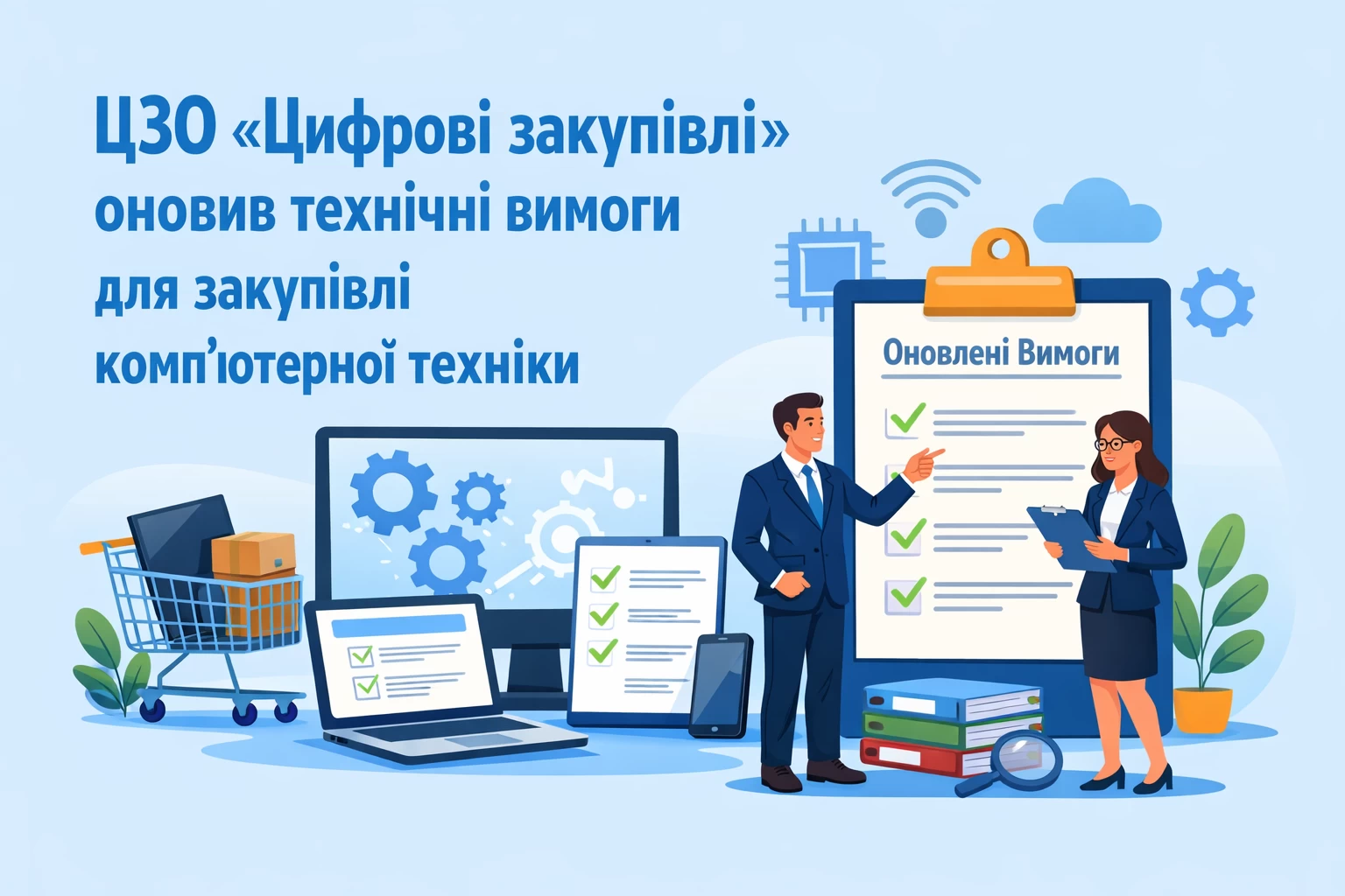 ЦЗО «Цифрові закупівлі» оновила технічні вимоги для закупівлі комп’ютерної техніки
