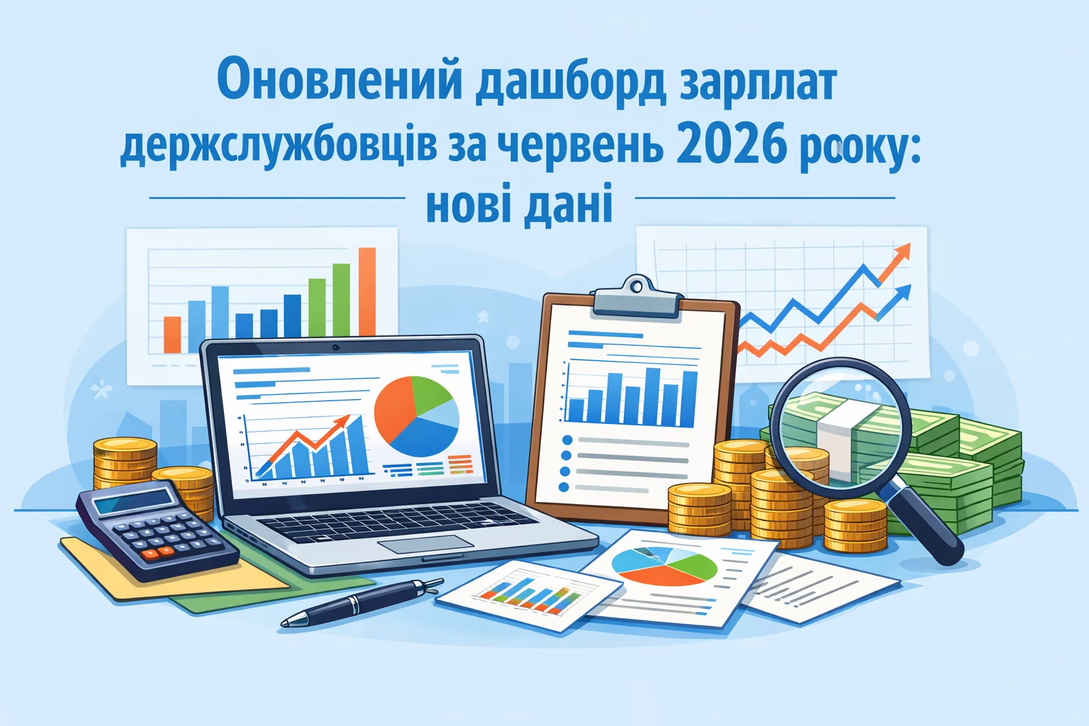 Мінфін оновив дашборд зарплат держслужбовців за червень 2026 року: оприлюднено нові дані