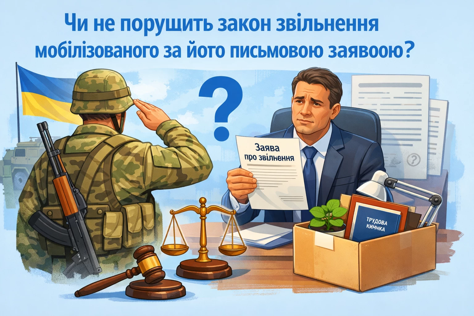 Чи не порушить закон звільнення мобілізованого за його письмовою заявою?