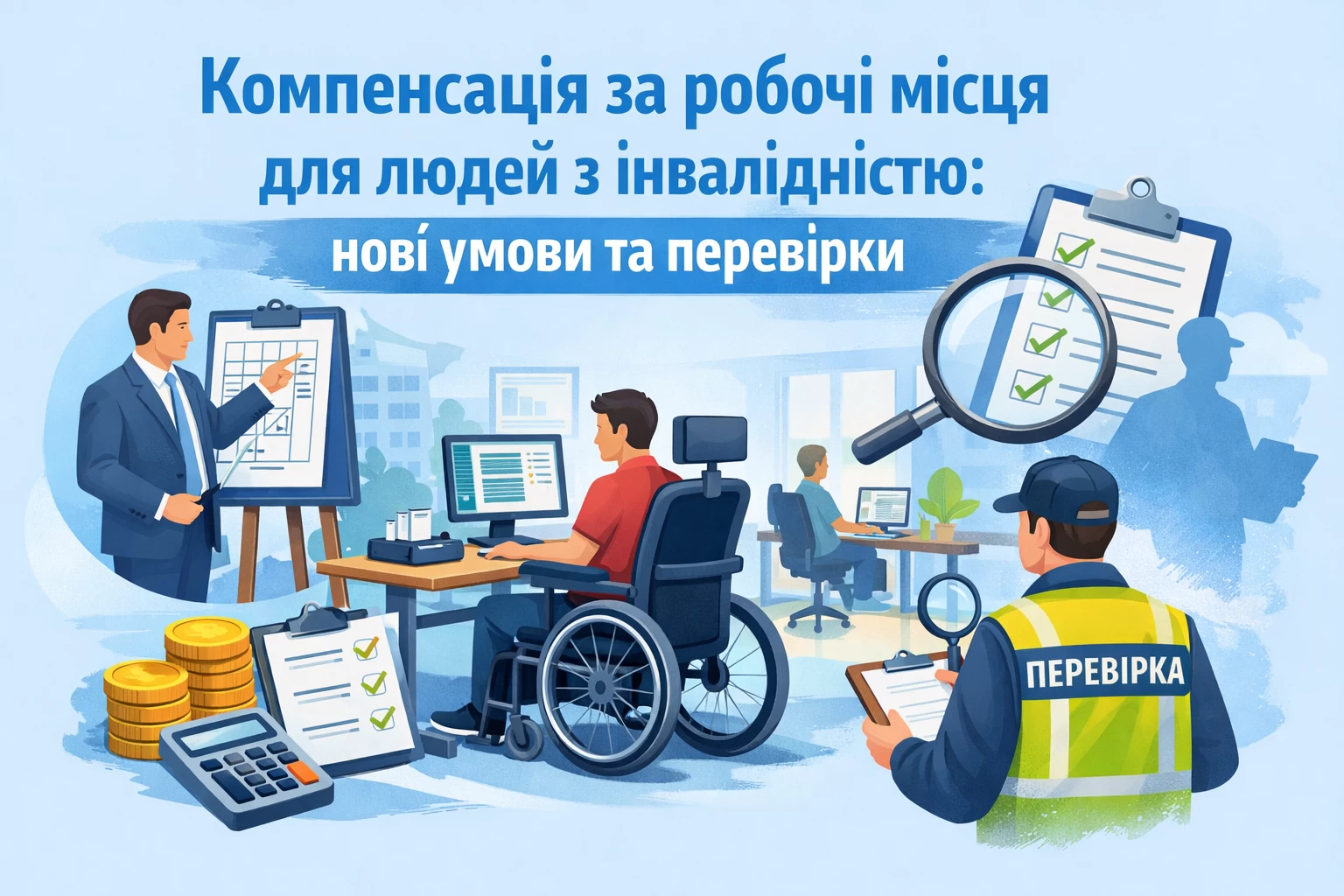Компенсацію за облаштування робочих місць для осіб з інвалідністю хочуть змінити: нові умови та перевірки