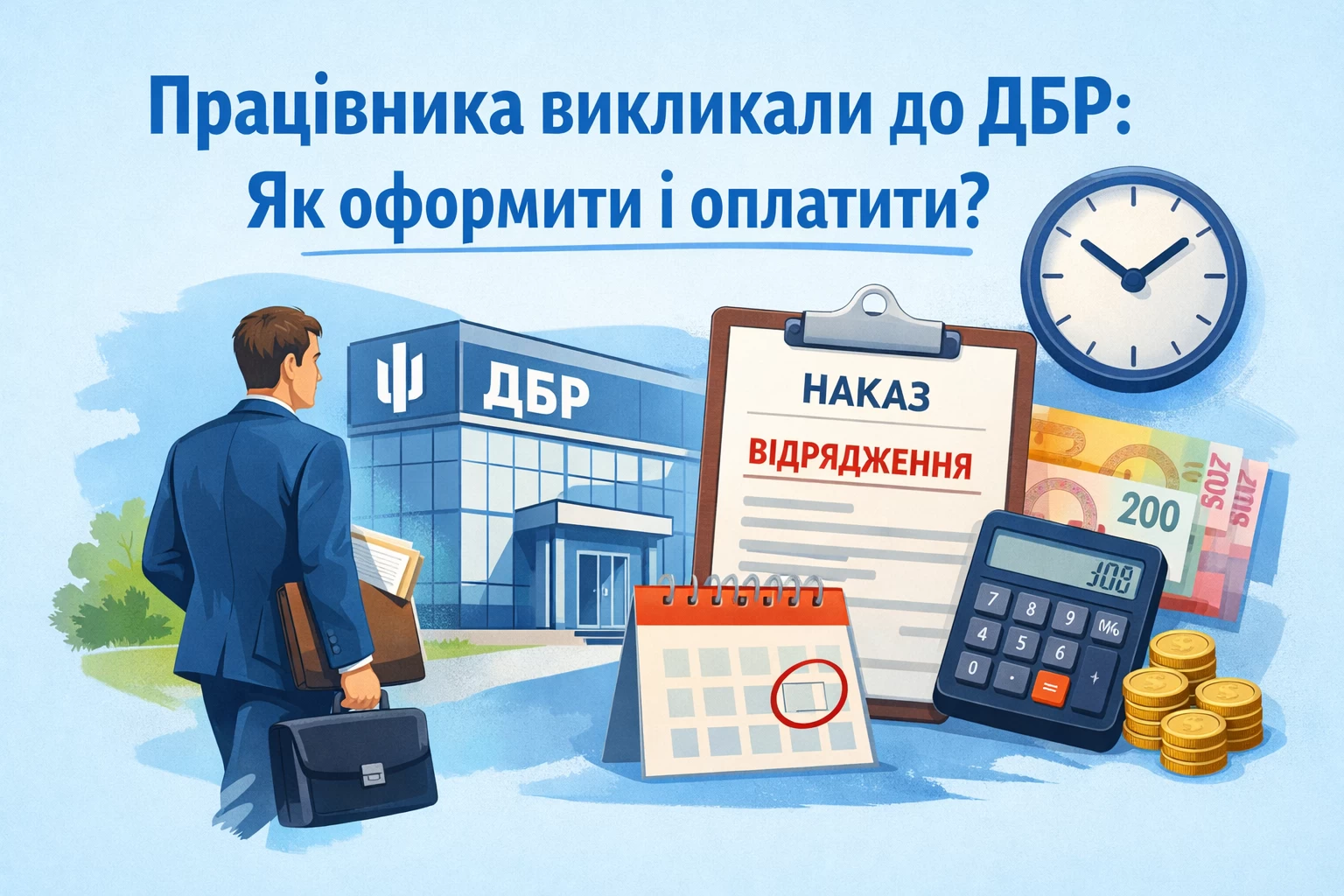 Працівника викликали до ДБР: як оформити і оплатити?