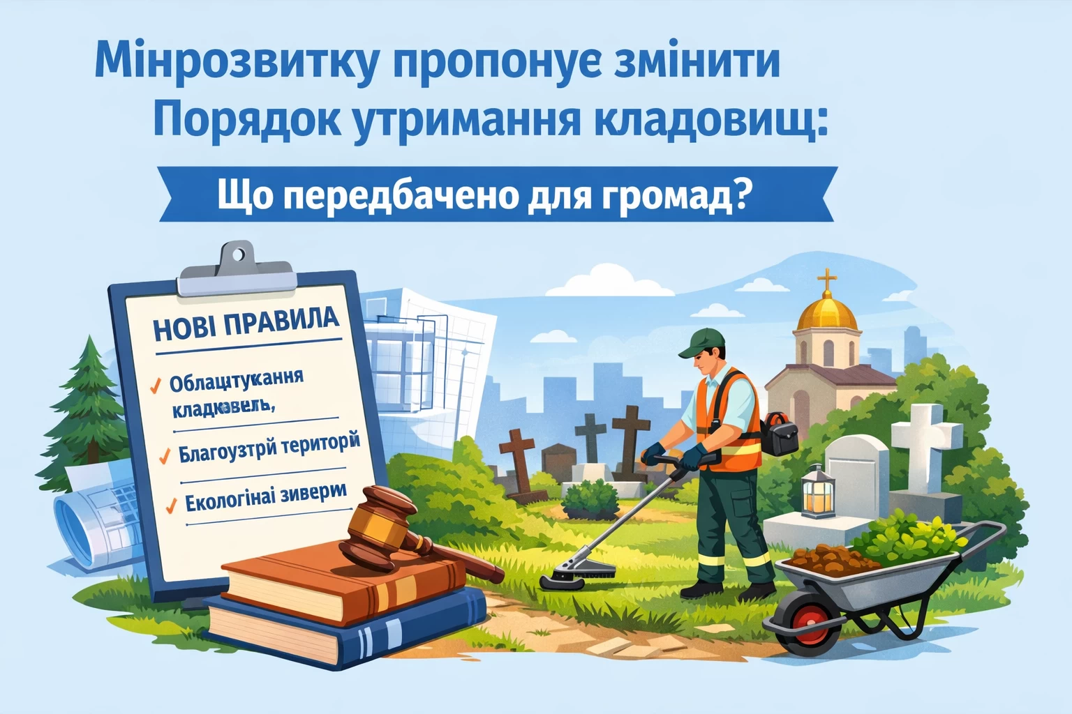 Мінрозвитку пропонує змінити Порядок утримання кладовищ: що передбачено для громад